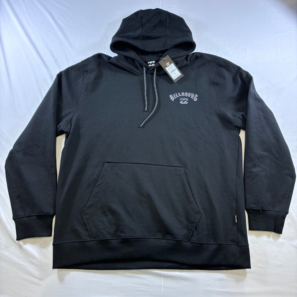 Billabong Mens Arch Wave Pullover Hoodie Black Beauty XL BL001401